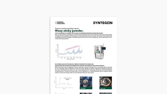 Knowledge Report Waxy Sticky Powder