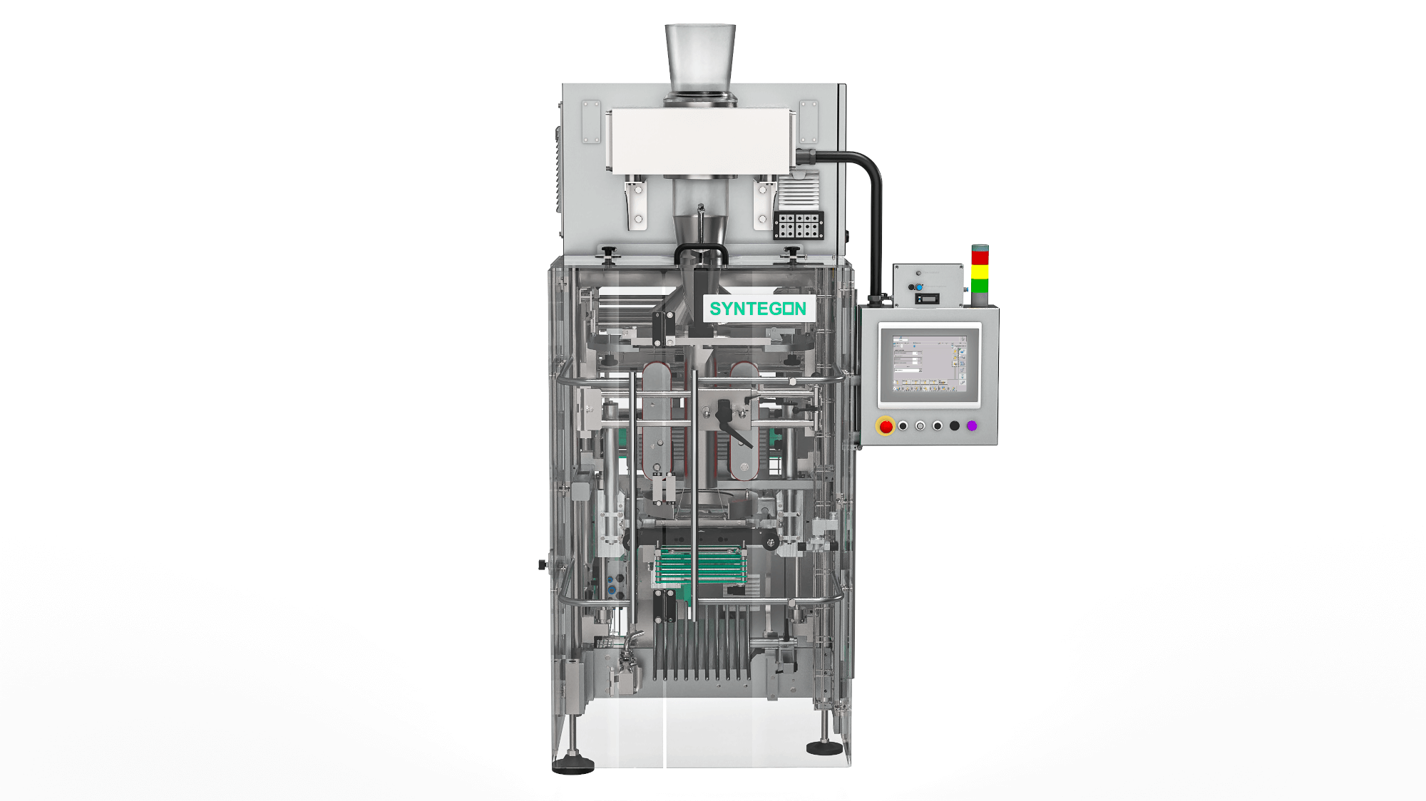 Syntegon's SVL 2310 Twin vertical bagging machine for low-density snacks