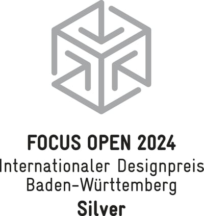 Logo von FOCUS Open 2024 Internationalem Designpreis Baden-Württemberg Silver