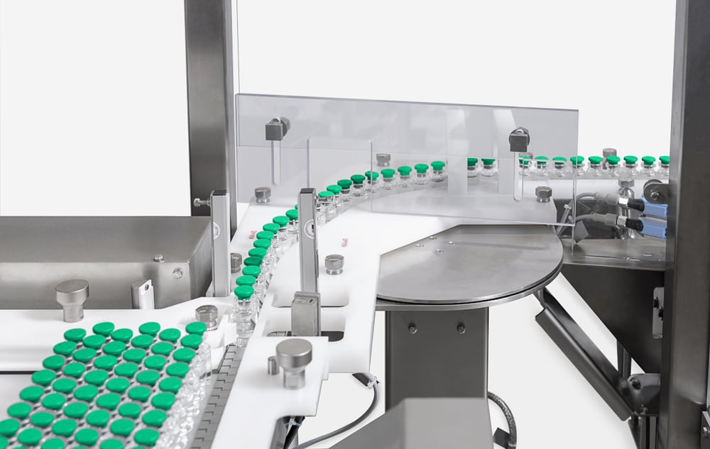 Automatic tray loading for safe pharmaceuticals