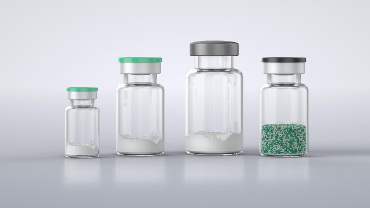 Vials dry