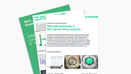 Knowledge Report Slide-gate technology in GKF capsule filling machines