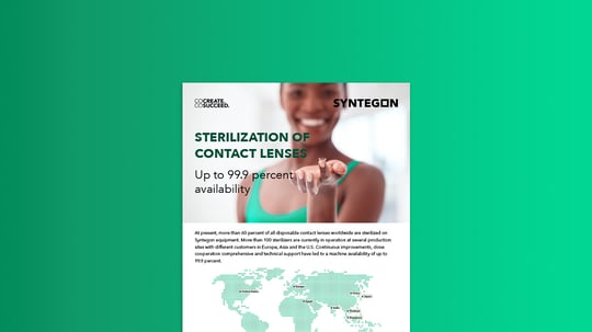 Contact lens sterilization guide for process stability
