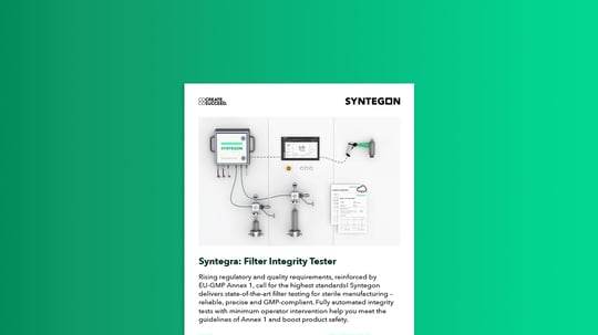 Flyer for Annex 1 filter integrity testing