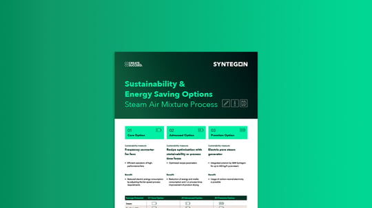 Steam air guide for lower energy and shorter cycles