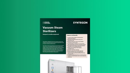 Vacuum steam sterilizers for equipment and components