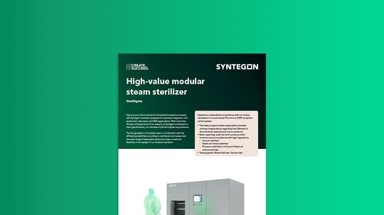 Modular steam sterilizers for pharma and biotech lines